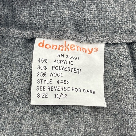 Vintage USA 60's-80s Plaid Wool Midi Skirt Womens Academia Preppy Sz 11/12 - Picture 9 of 11